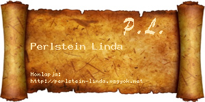 Perlstein Linda névjegykártya