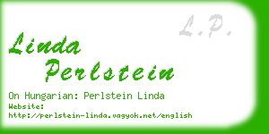 linda perlstein business card